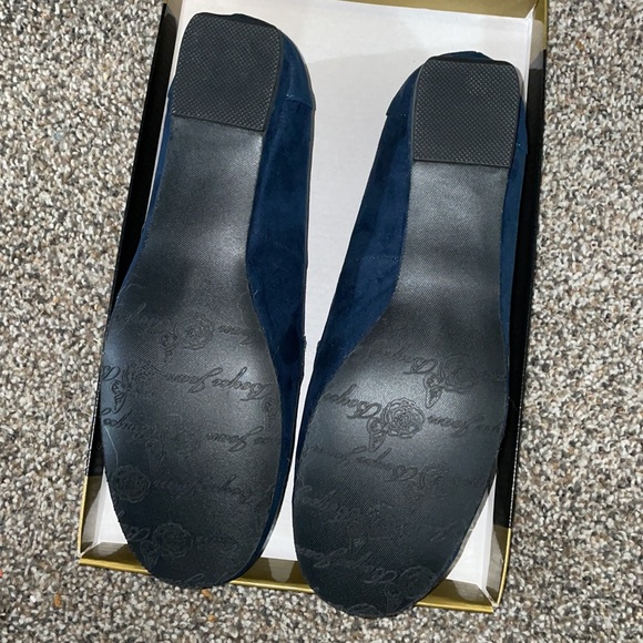 Joan Boyce Shoes Womans Shoes By Joan Boyce Size 9w Navy Blue